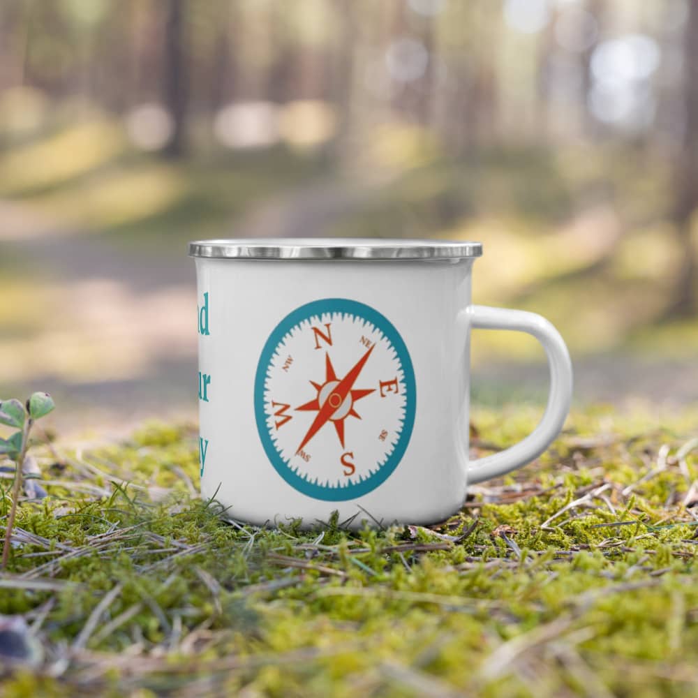 Find Your Way enamel Camping Mug