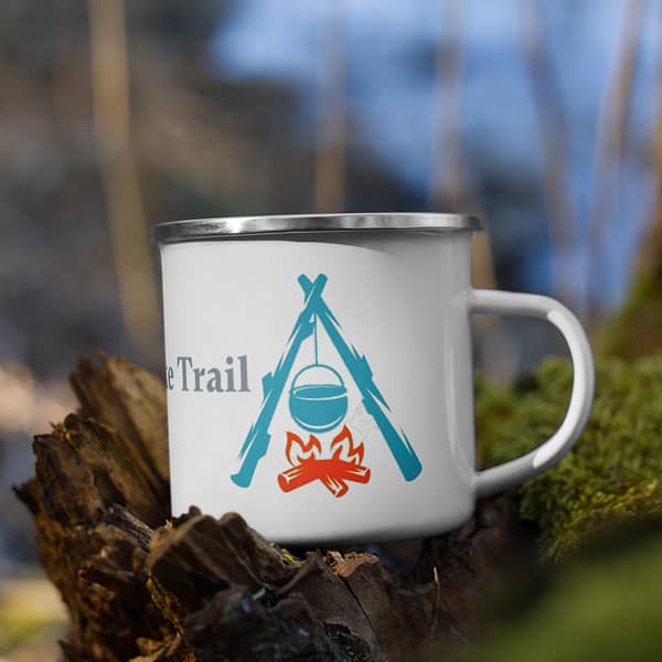 Camp Hike Trail Enamel Mug Lifestyle Camping Accessories » Adventure Gear Zone 4