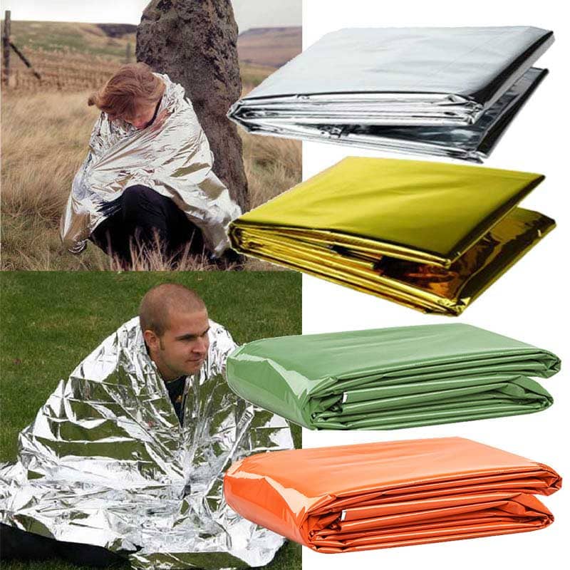 Emergency Thermal Poncho Blanket 