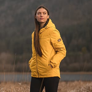 Mustard Alpine Waterproof Jacket Outdoor Women's Jackets » Adventure Gear Zone 3