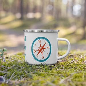 Find Your Way Enamel Camping Mug Lifestyle Camping Accessories » Adventure Gear Zone