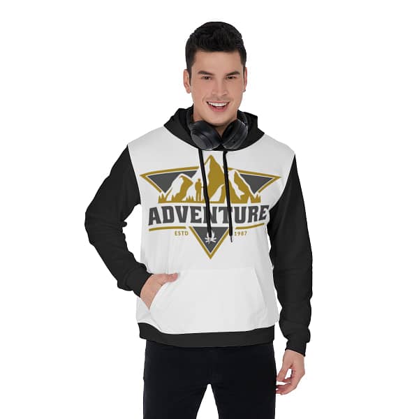 Adventure Men’s Pullover Hoodie Adventure Men's Tops » Adventure Gear Zone 3