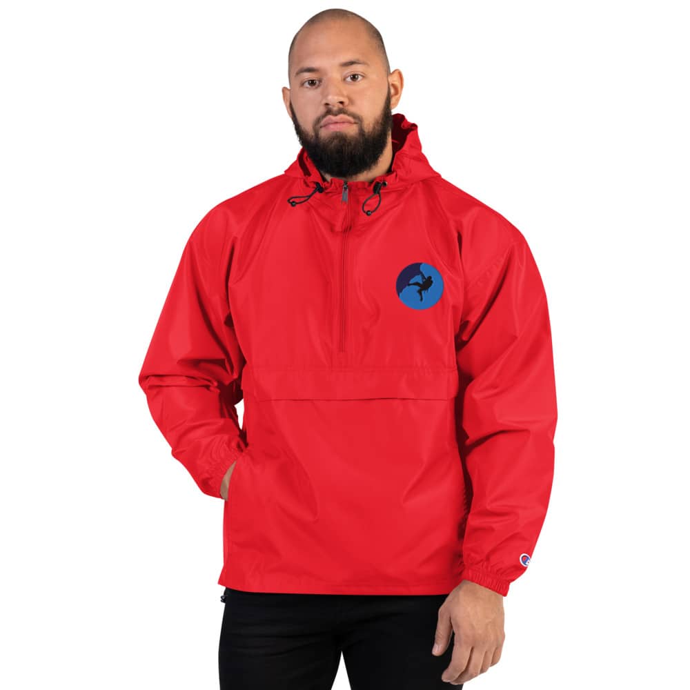 embroidered champion packable jacket scarlet front 620acf25e89a1 » Adventure Gear Zone